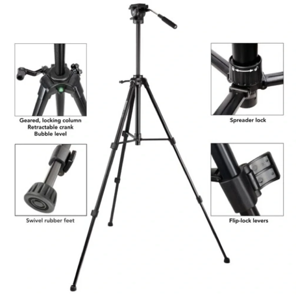 BUNDLE: “Studio in a Box”- 3-Point Studio Lighting, Heavy-Duty Tripod, Dual Mics